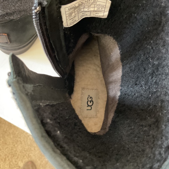 Women’s leather and wool UGG boots size 10 - Picture 7 of 8